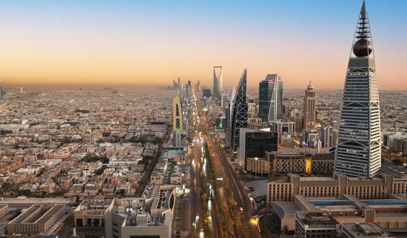 Riyadh skyline in Saudi Arabia