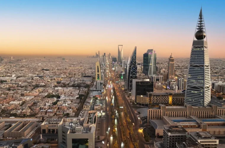 Riyadh skyline in Saudi Arabia